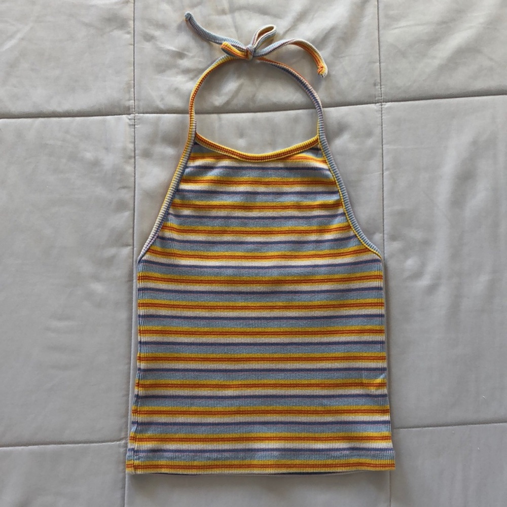 Brandy Melville Striped Halter Tank